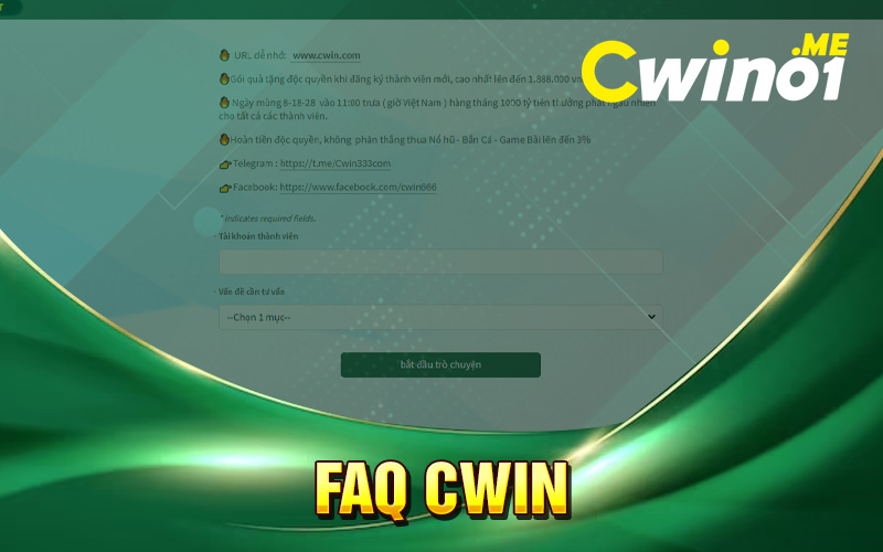 FAQ Cwin