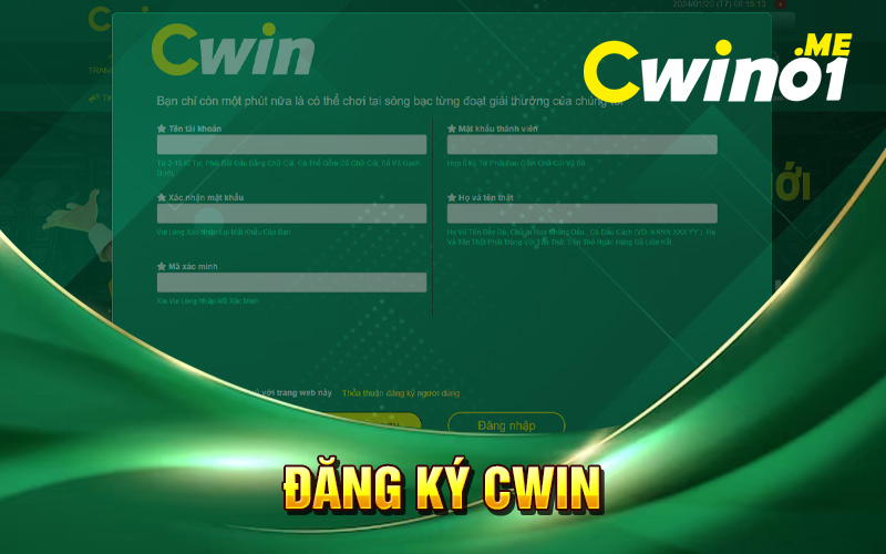 đăng ký Cwin